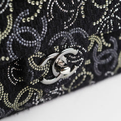 Chanel Seasonal Medium/Large Tweed Crystals Black