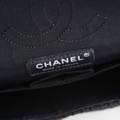 Chanel Seasonal Medium/Large Tweed Crystals Black