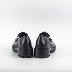 Hermes Black Kelly Oxfords Size 36.5