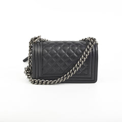 Chanel Small Boy Lambskin Black