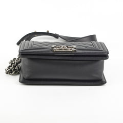 Chanel Small Boy Lambskin Black