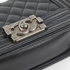 Chanel Small Boy Lambskin Black