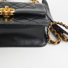 Chanel Calfskin Quilted Mini Coco Ring Flap Black Microchipped 2021
