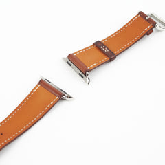 Hermes Fauve Barenia Apple Watch Strap 40mm (Y stamp)