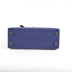 Hermes Kelly 25 Epsom Bleu Saphir U Stamp 2022