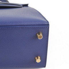 Hermes Kelly 25 Epsom Bleu Saphir U Stamp 2022