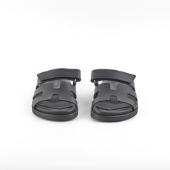 Hermes Chypre Sandals Size 36 Noir