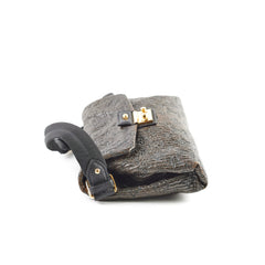 Louis Vuitton Motard Leather Shoulder Bag Black/Brown