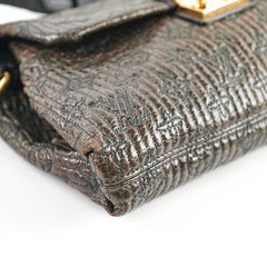 Louis Vuitton Motard Leather Shoulder Bag Black/Brown