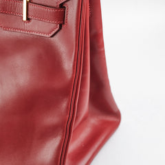 Hermes Birkin 35 Red - I Square Stamp 2005