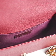 Chanel Caviar Old Medium Boy Bag Burgundy