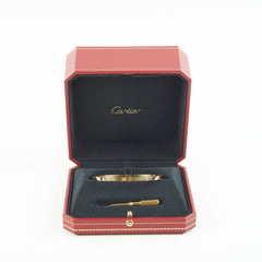 Cartier Small Model Love Bracelet Size 19