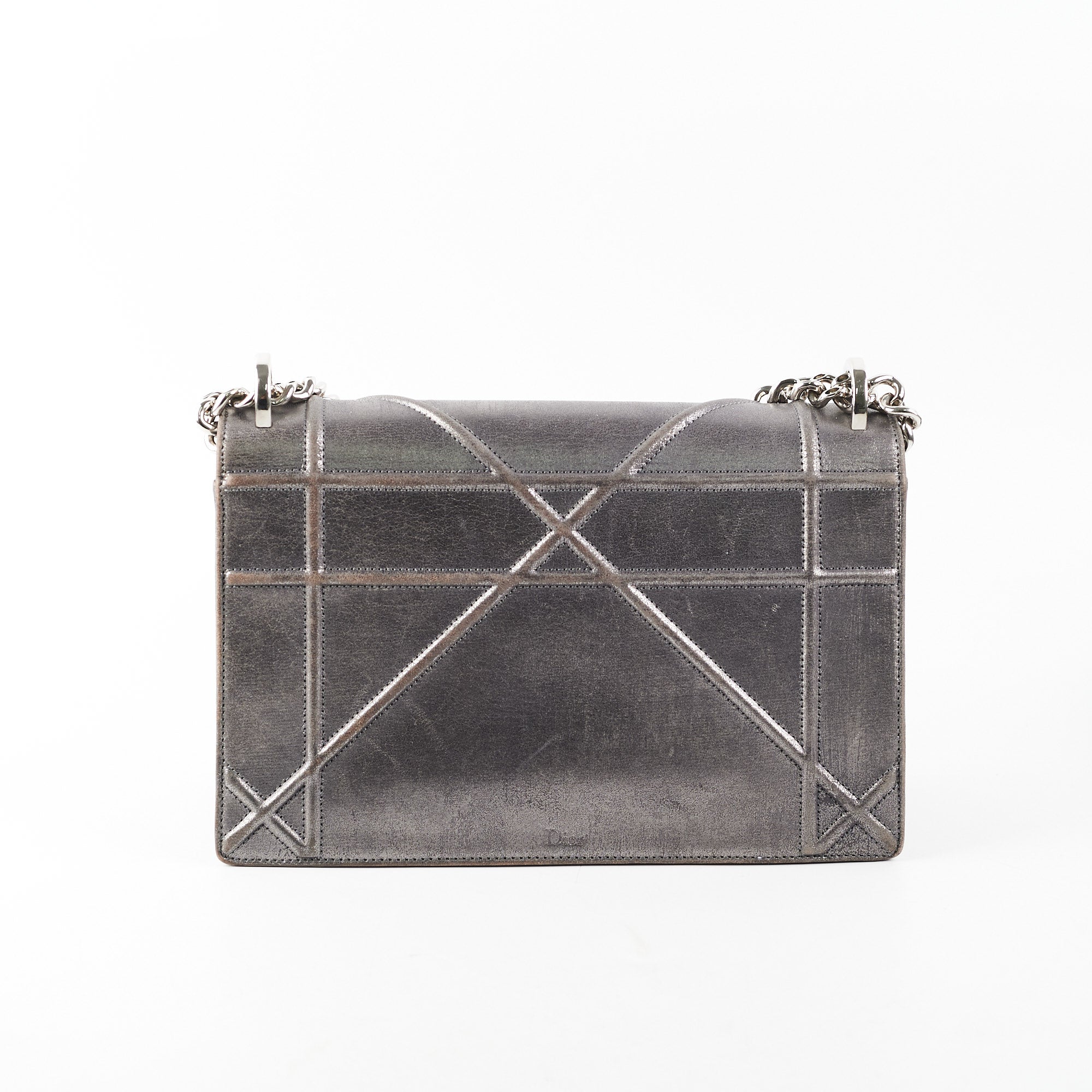 Dior Medium Diorama Metallic Grey – THE PURSE AFFAIR