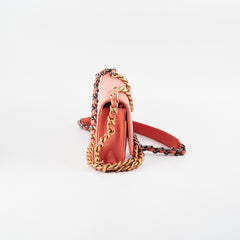 Chanel Wallet on Chain WOC 19 Coral