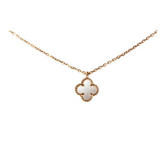Van Cleef and Arpels Sweet Alhambra Mother of Pearl MOP Necklace