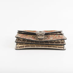 Gucci Dionysus Small Monogram Python with Embellished Elephant Patches