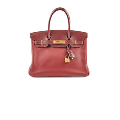 Hermes Birkin 30 Clemence/Swift Rouge