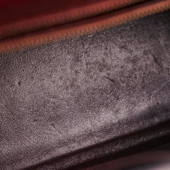 Hermes Vintage Kelly 35 Burgundy Box Leather