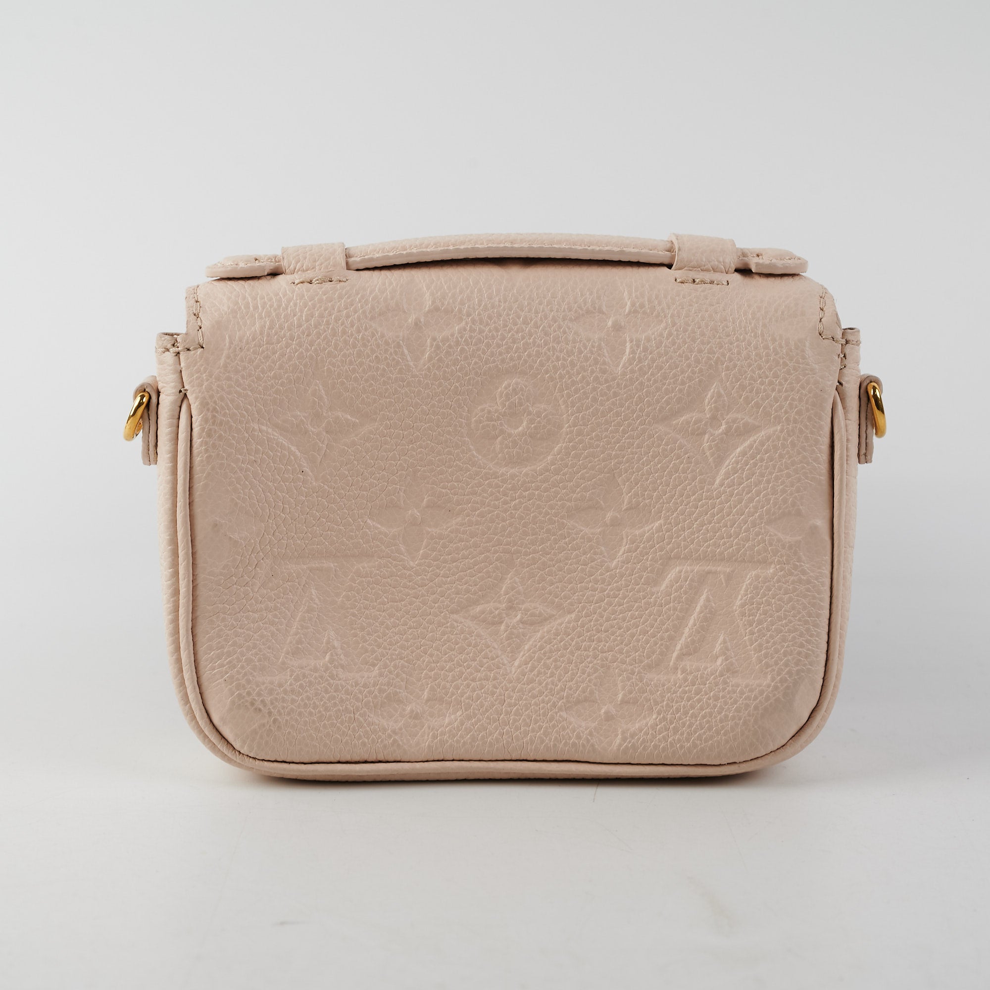 Louis Vuitton Micro Pochette Metis Empreinte Leather Beige Clair