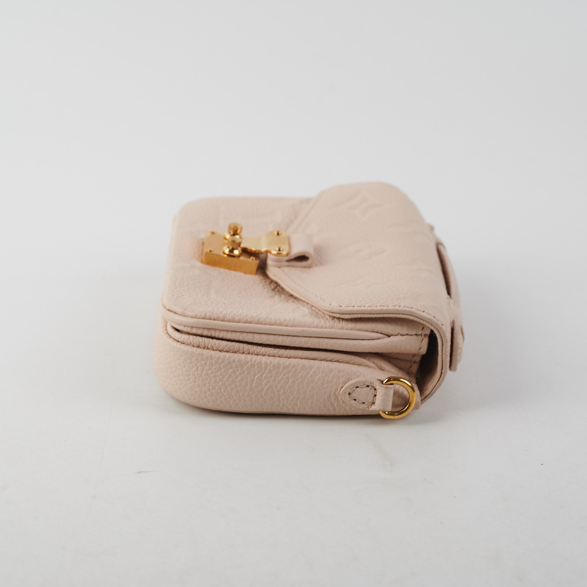 Louis Vuitton Pink Monogram Empreinte Leather Micro Metis Bag