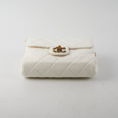 Chanel Seasonal Flap Lambskin White