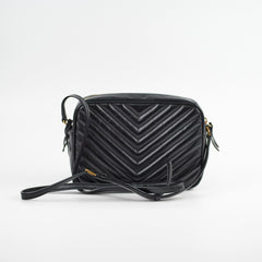 Saint Laurent Lou Camera Black Crossbody Bag