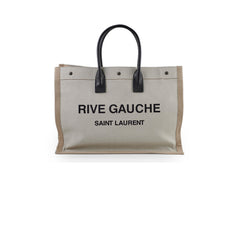 Saint Laurent Rive Gauche Tote Cream