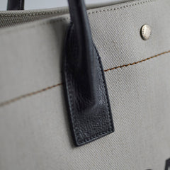 Saint Laurent Rive Gauche Tote Cream