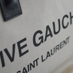 Saint Laurent Rive Gauche Tote Cream
