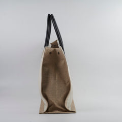 Saint Laurent Rive Gauche Tote Cream