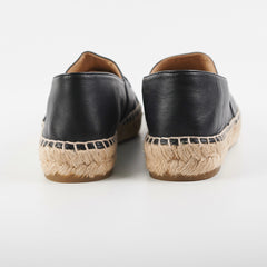 Chanel Espadrilles Size 38 Black Lambskin Shoes