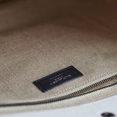 Saint Laurent Rive Gauche Tote Cream