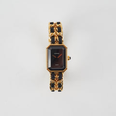 Chanel Premier Large Black/ Gold Watch