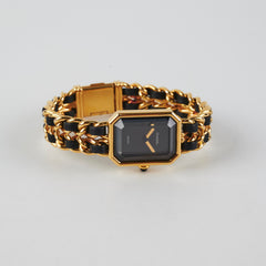 Chanel Premier Large Black/ Gold Watch
