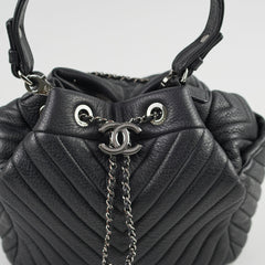 Chanel Black Bucket Bag Series23