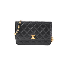 Chanel Lambskin Pearl Crush Woc Black (Microchip)