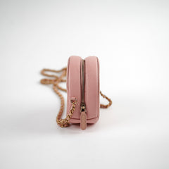 Chanel Coral Round Pink Caviar Crossbody - Series 27