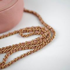 Chanel Coral Round Pink Caviar Crossbody - Series 27