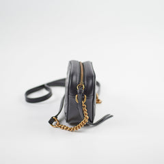 Gucci Marmont Matelassé Mini Bag in Black Leather