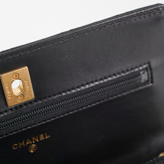 Chanel Lambskin Pearl Crush Woc Black (Microchip)