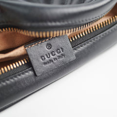 Gucci Marmont Matelassé Mini Bag in Black Leather