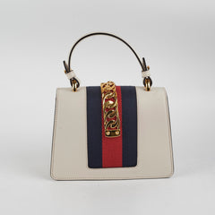 Gucci Small White Sylvie Top Handle