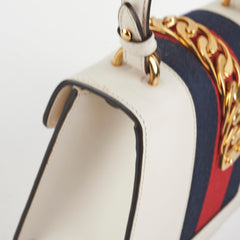 Gucci Small White Sylvie Top Handle