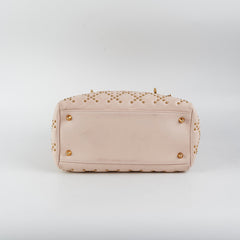 Christian Dior Medium Lady Dior Beige Studded