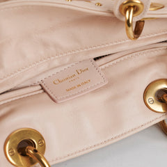Christian Dior Medium Lady Dior Beige Studded