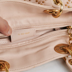 Christian Dior Medium Lady Dior Beige Studded