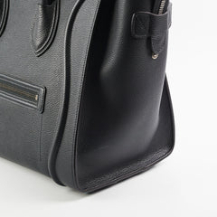Celine Mini Luggage Grainy leather Black