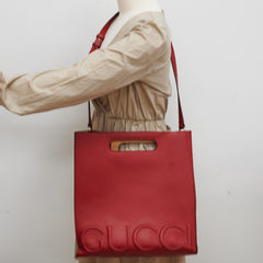 Gucci XL Tote Leather Red