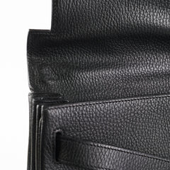 Hermes Kelly 40 Black Ardennes D Stamp (2000)