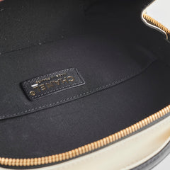 Chanel Round Vanity Case Black/White